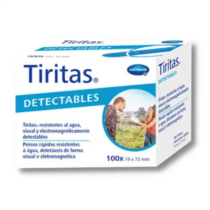 Tiritas azules detectables hartmann 100 ud