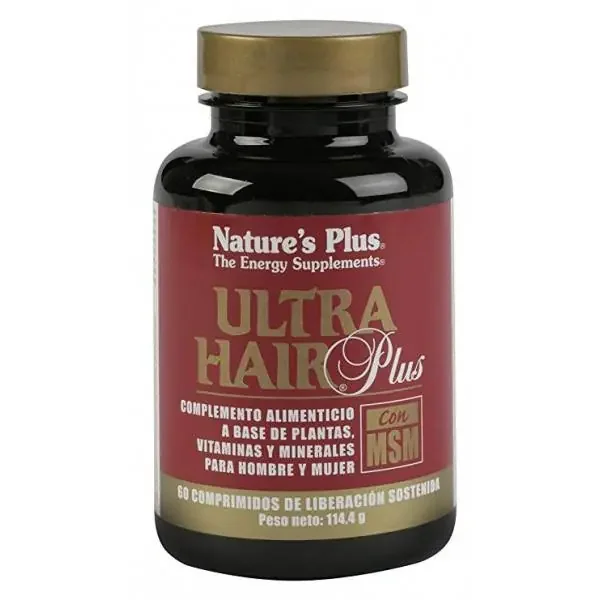 ULTRA HAIR PLUS MSM 60 COMP NATURE‘S PLUS