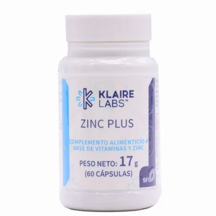 Zinc Plus 60 Cápsulas Klaire Labs